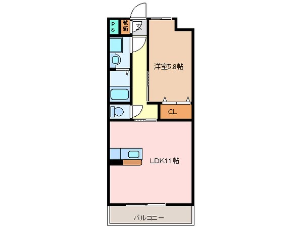 シャンティークの物件間取画像